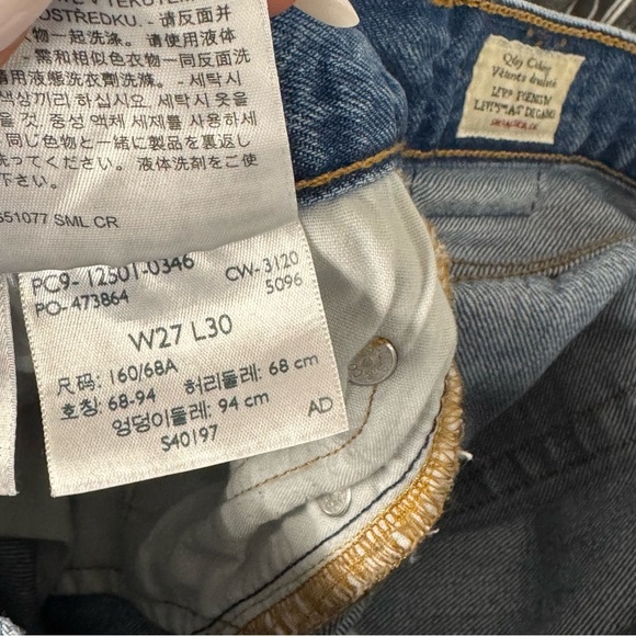 Levi’s 501® Premium Button Fly Jeans W27 L30 Distressed Straight Leg - Picture 6 of 7